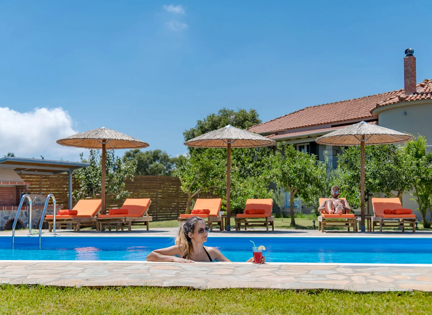 Private pool at Villa Kefalonia – Antia Villa for holiday rentals