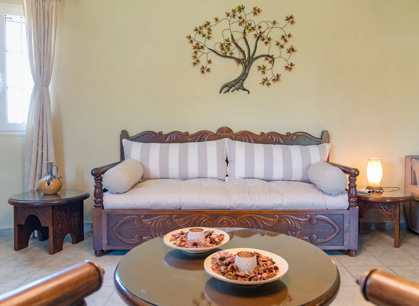 Interior details of Antia Villa – luxury villa near Argostoli, Kefalonia.